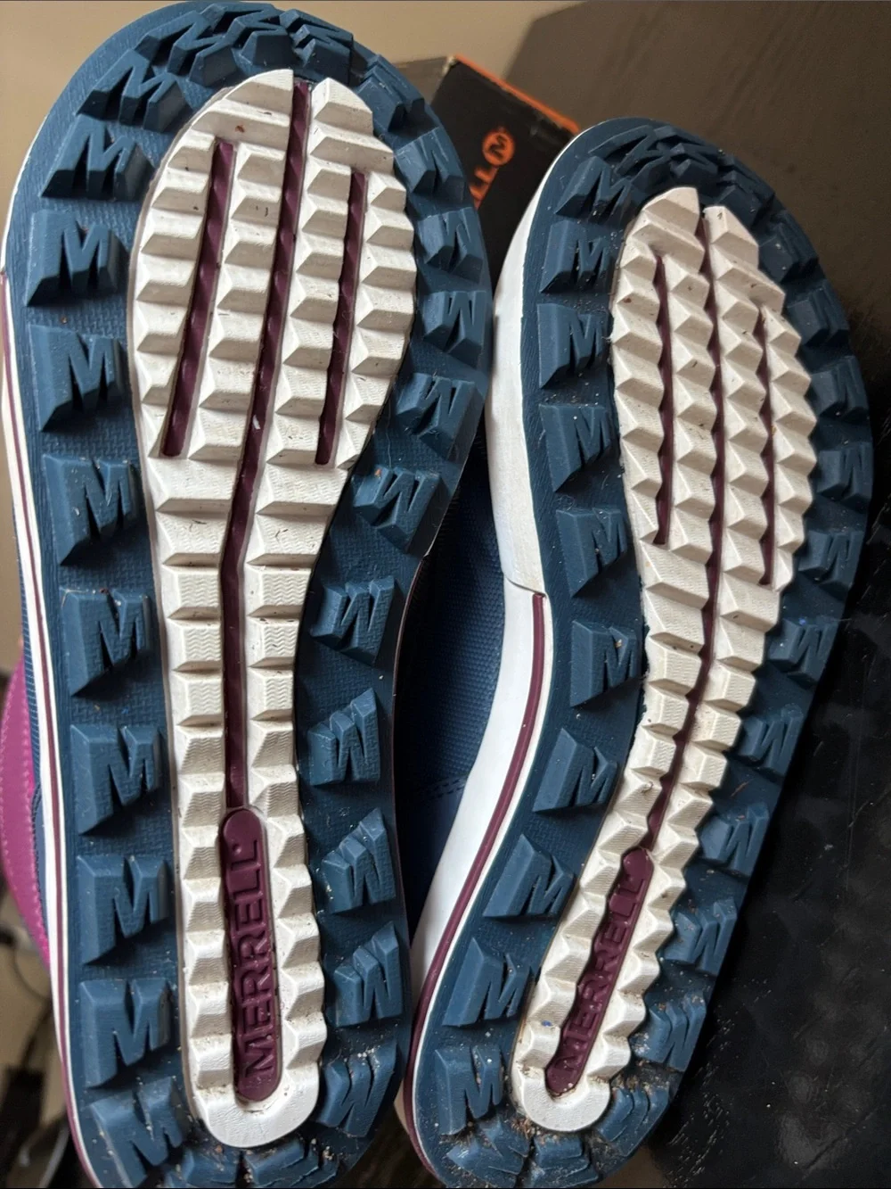 Merrell Girls' Magenta and Navy Waterproof Winter Snow Boots Sz 4